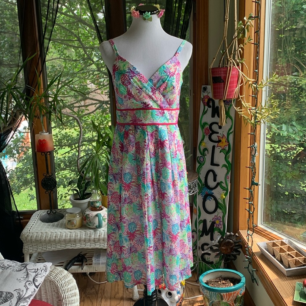 Pineapple print sundress